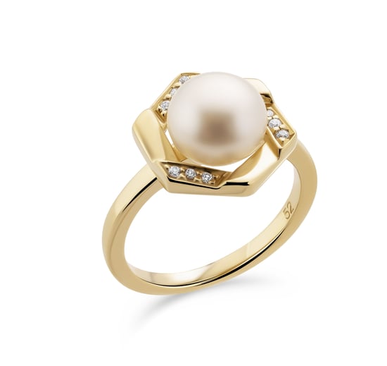 Orphelia Dames 925 Zilver Ring - Goud ZR-7469/G - Image 1