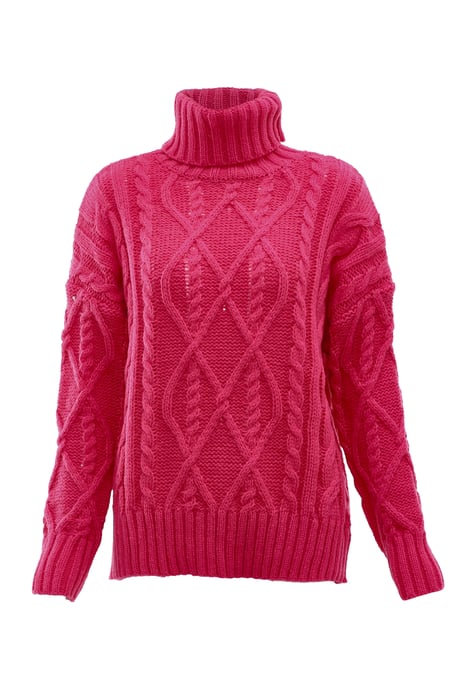 Mymo Turtleneck  pullover women fuchsia