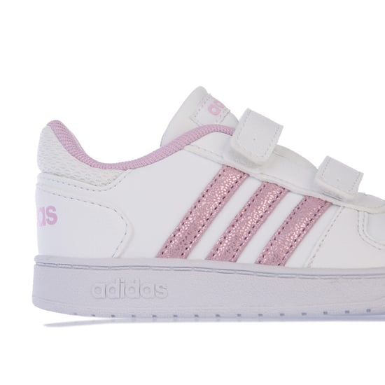 Girl's adidas Infant Hoops 2.0 Trainers in White