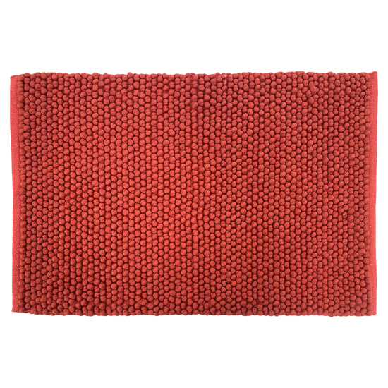 Bobble Woven Cotton Non-Slip Bath Mat - Image 1