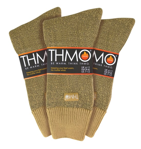 THMO - 3 Pack Multipack Herr tjocka varma vinterstrumpor med komforttopp - Image 1