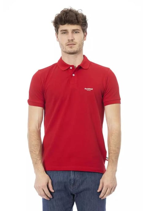 Baldinini Trend Men's Red Cotton Polo Shirt