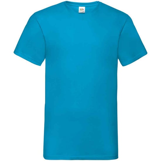 Fruit of the Loom Heren Waarde V Hals T-shirt (Azuurblauw) - Image 1