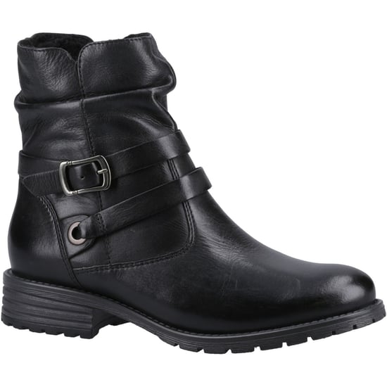 Hush Puppies Piper Leather Women's Black Boots - Image 1