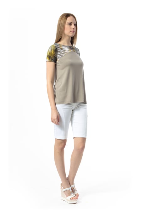 Animal Print Detail Top