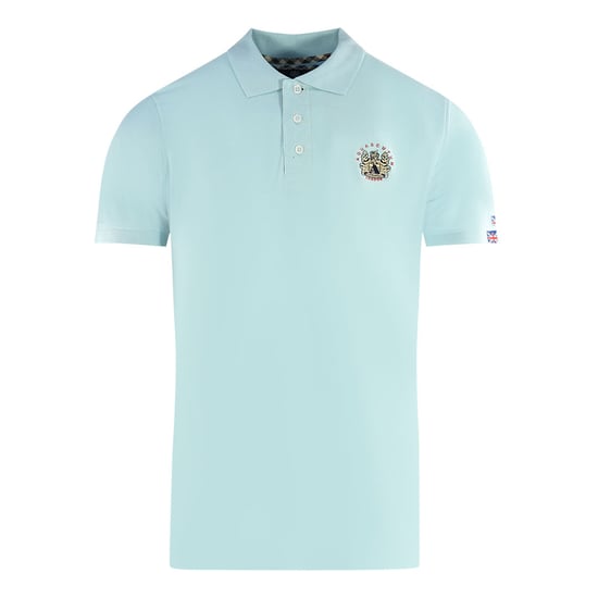 Aquascutum London Crest Light Blue Polo Shirt - Image 1
