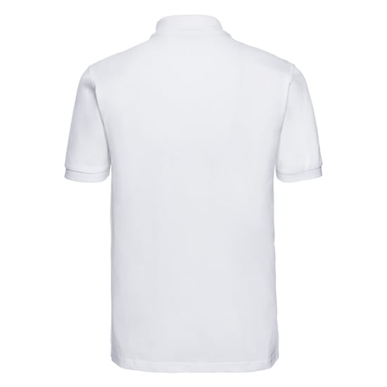 Russell Mens Classic Cotton Polo Shirt (White) - Image 2