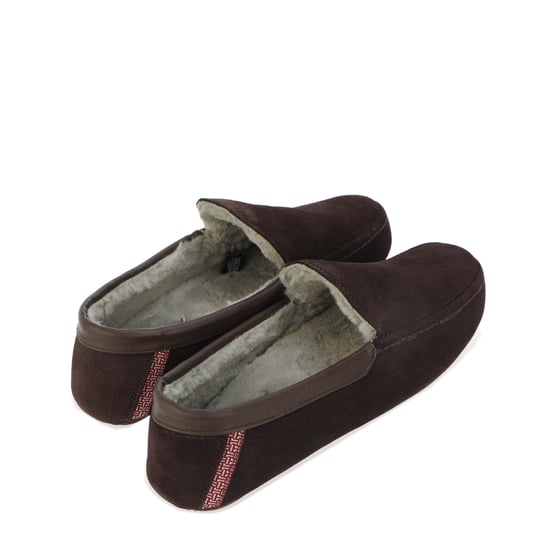 Men's Ted Baker Vallant Moccasin Slipper in Brown - Image 3