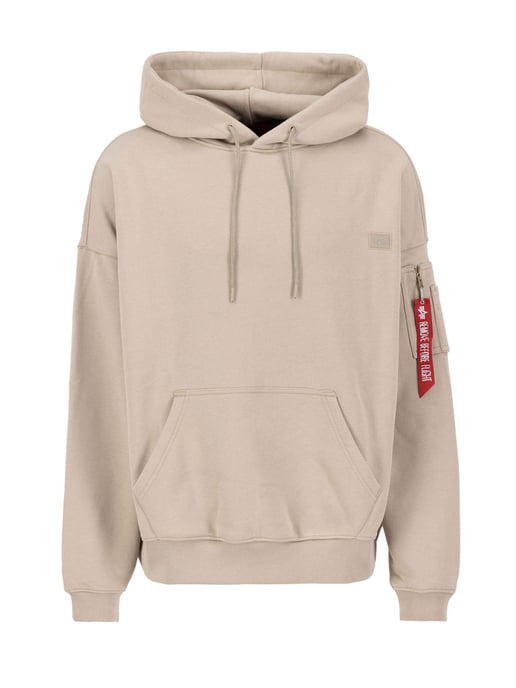 Men's Alpha industries Essentials Rl Hoody in Sand - Image 4