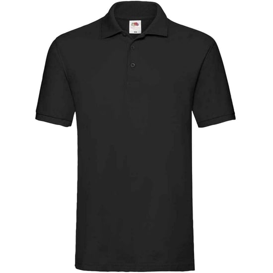 Fruit of the Loom Heren Premium Katoenen Piqué Poloshirt (Zwart) - Image 1
