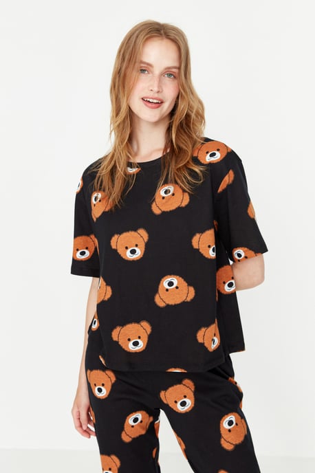 Trendyol Women's Crew neck Pajama Set - Image 2