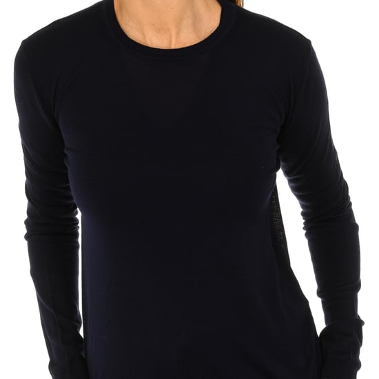 Women's long-sleeved round neck sweater 7V5MY3-2M1DZ