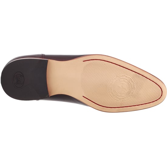 Base London Bruno Leren Heren Bordo Loafers - Image 3