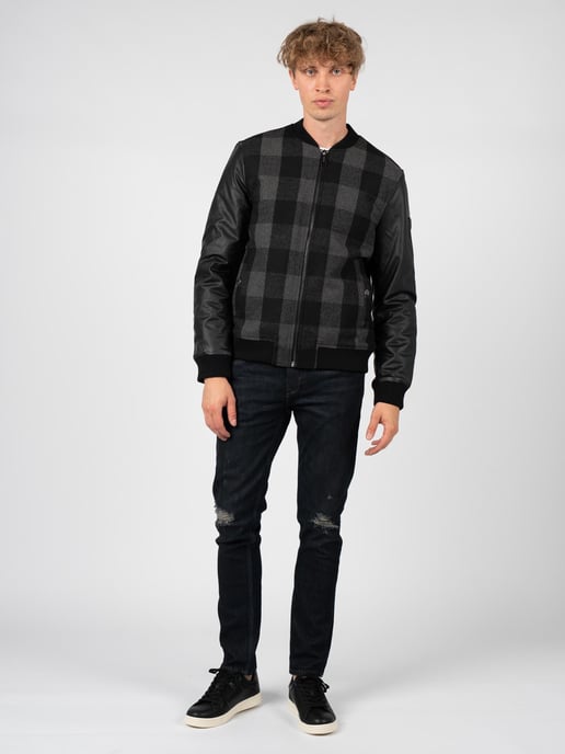 Guess Jacket Andy Bomber Men's Black - Image 2