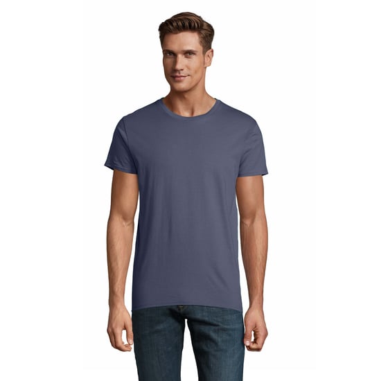 SOLS Heren Pioneer Biologisch Katoenen T-Shirt (Denim) - Image 1