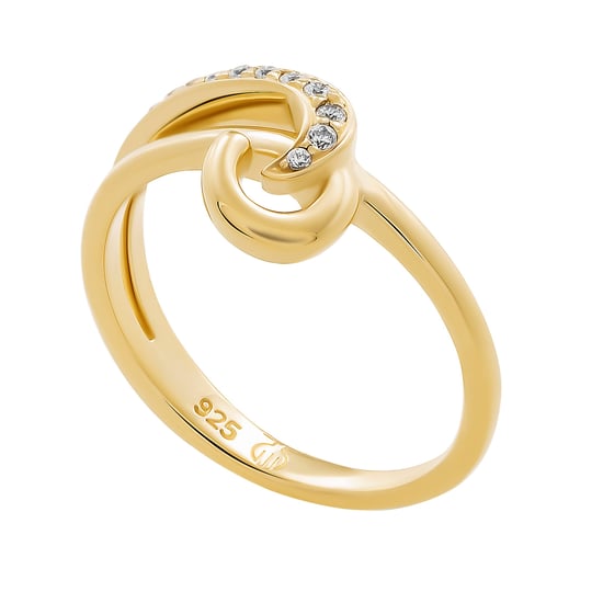 Orphelia 'Ida' Dames 925 Sterling Zilveren Ring - Goud ZR-7521/G - Image 4