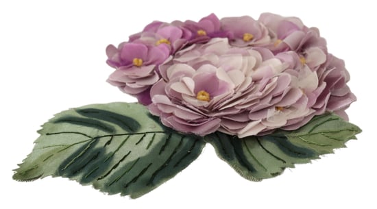 Dolce & Gabbana Lila Blommig Guldton Messing Brosch för Kvinnor - Image 3