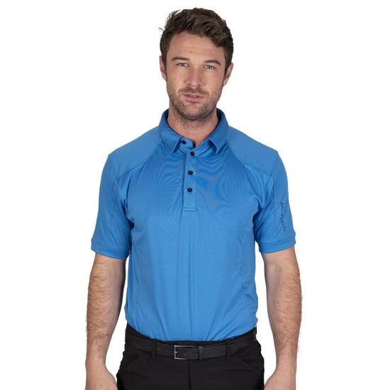 Island Green Heren Gestikt Golf Poloshirt (Hemelsblauw) - Image 3