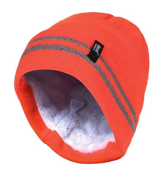 Hatt i orange och gult för herrar med hög synlighet och reflexer - Image 1