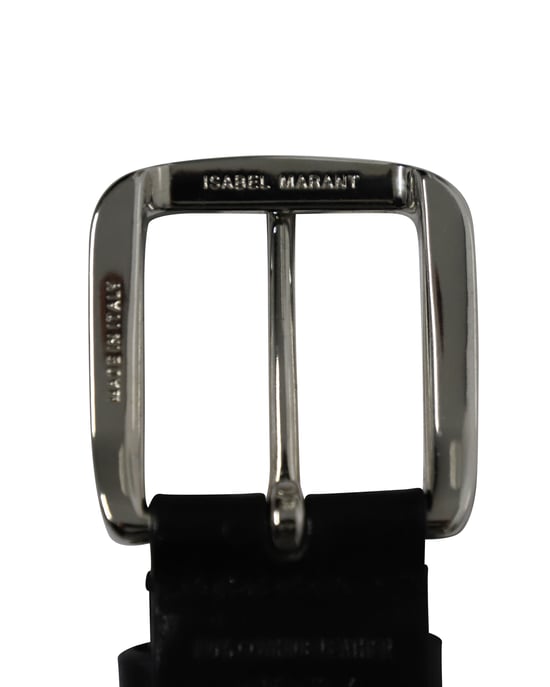 Isabel Marant Embellished Rica Belt in Black Leather - Image 4