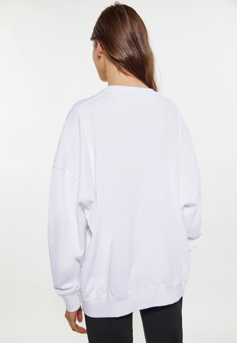 Mymo Sweatshirt Dames wit - Image 5