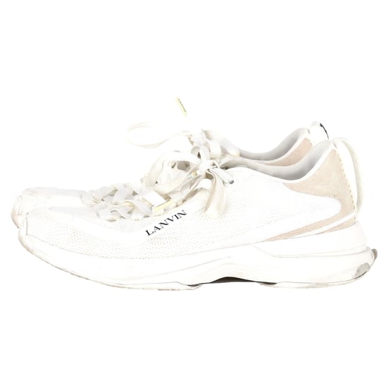 Lanvin L-I Veterschoenen in Witte Mesh - Image 4