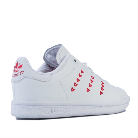 Girl's adidas Originals Children Stan Smith Trainers in White - Image 3