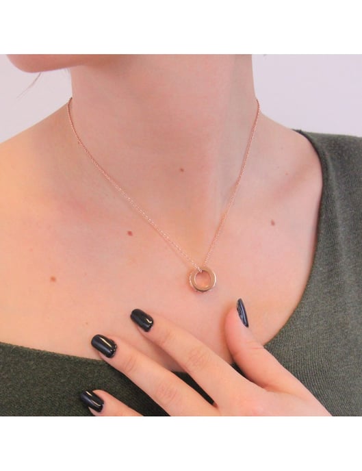 Square Roller Pendants - Rose Gold and Crystal - Image 4
