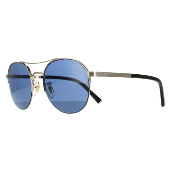 Police Aviator Mens Shiny Light Gold Blue SPLA24 Lewis 03