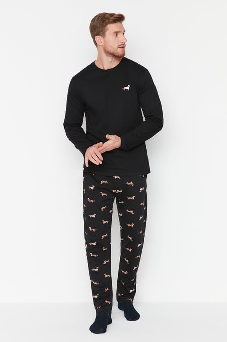 Trendyol Herrar Crew Neck Pyjamas Set - Image 3