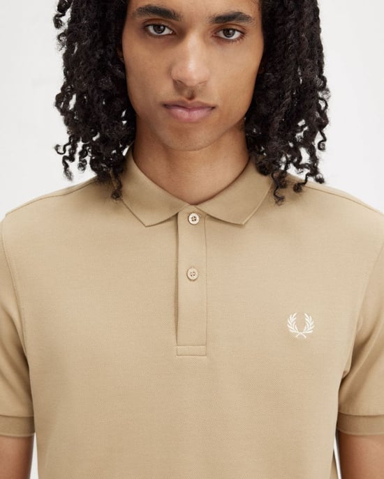 Fred Perry Mens Plain Signature Polo Shirt - Image 2