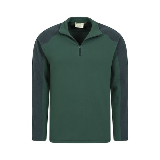 Mountain Warehouse Heren Ashbourne II Half Zip Fleece Top (Kaki Groen) - Image 3