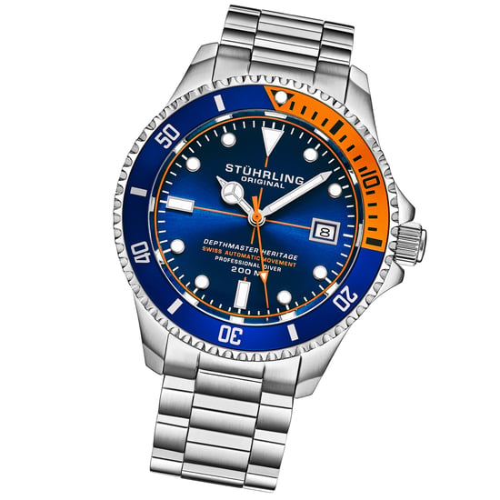 Blå och orange Schweizisk automatisk Depthmaster Heritage 42mm dykare - Image 2