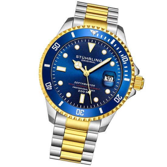 Blauw en goud "Depthmaster" Duikershorloge Automatish 42 mm - Image 2