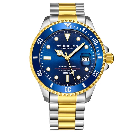 Blauw en goud "Depthmaster" Duikershorloge Automatish 42 mm - Image 1