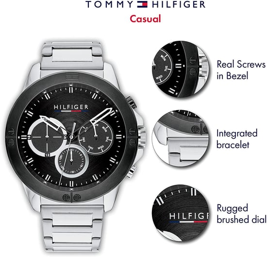 Tommy Hilfiger Herrklocka  Kvarts  grå - Image 4