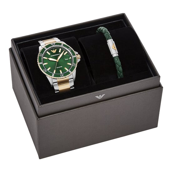 Emporio Armani Diver Heren Horloge Multi AR80063SET - Image 5