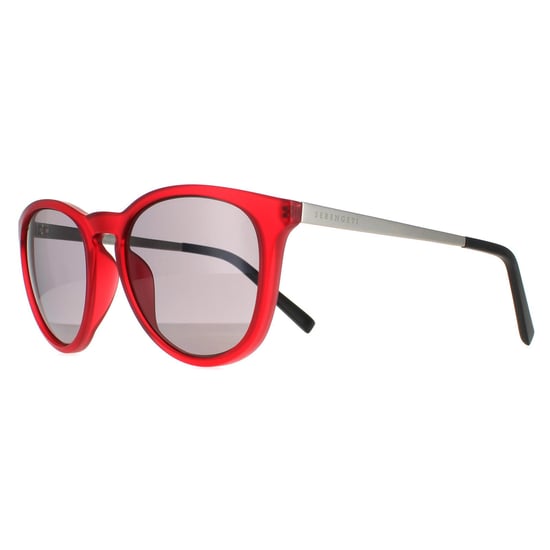 Serengeti Round Unisex Matte Crystal Pink Saturn Polarized Smoke Brawley