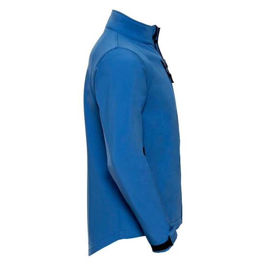 Russell Mens Plain Soft Shell Jacket (Azure) - Image 3
