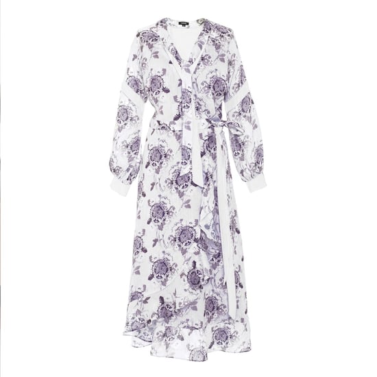 Wrap flower print dress