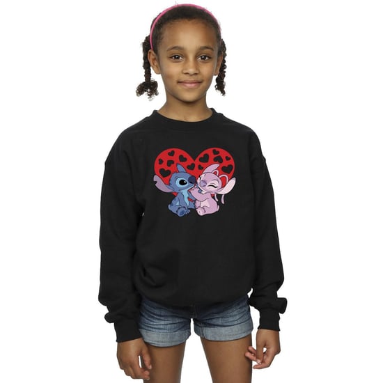 Disney Meisjes Lilo & Stitch Harten Sweatshirt (Zwart) - Image 2