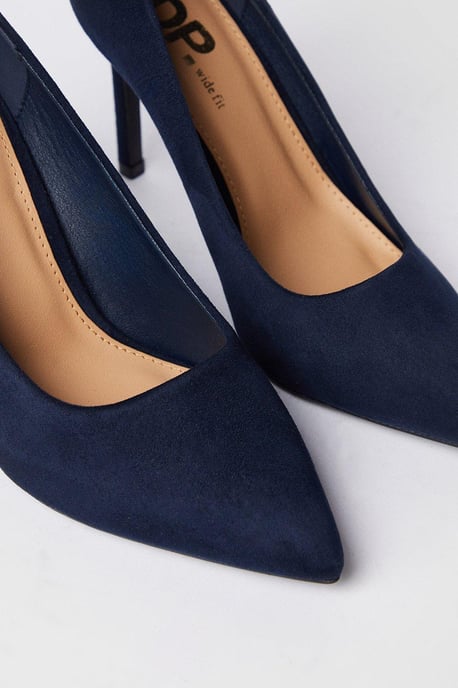 Wide Fit Dash Pointed Court Shoes - Image 4