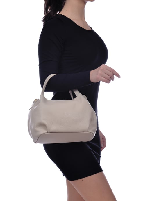 Anna Luchini SS22 AL 1437 Beige Leather Bag - Image 5