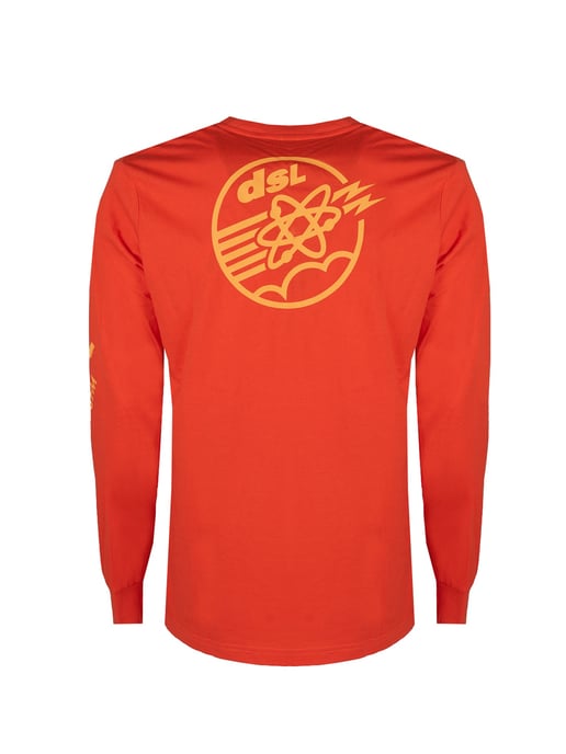 Diesel Longsleeve Just Men's Orange - Image 1