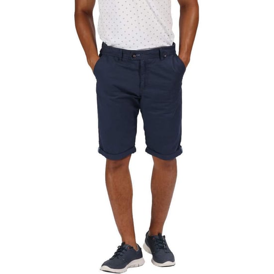 Regatta Mens Santino Coolweave Casual Shorts (Navy)