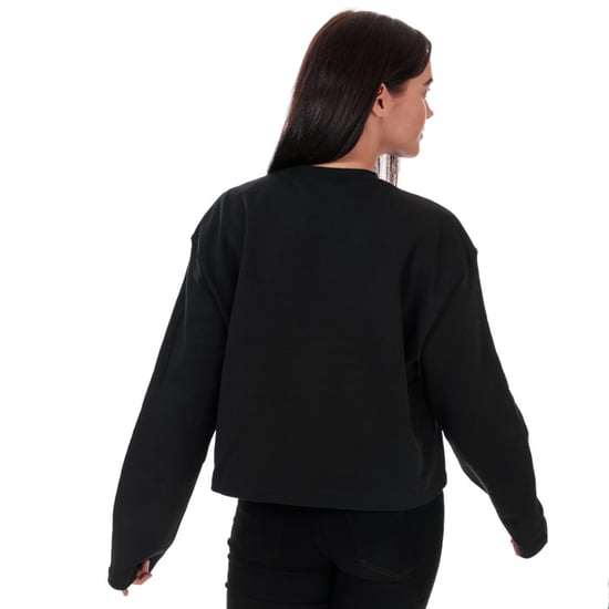 Women's adidas Originals Premium Crew Sweatshirt in Black - Image 2
