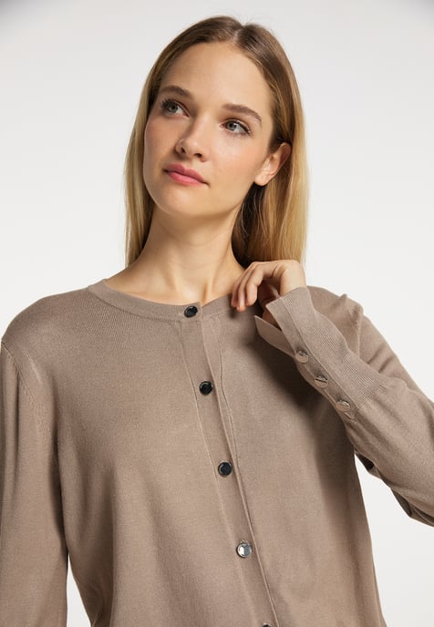 Dreimaster Vest Dames taupe - Image 5