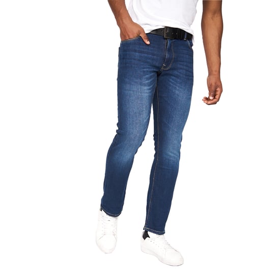Crosshatch Heren Cadman Rechte Jeans (Stone Wash) - Image 3