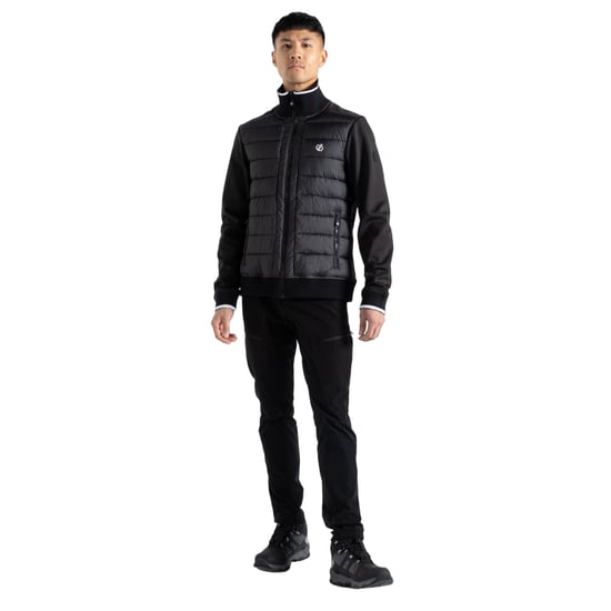 Dare 2B Mens Frost Quilted Hybrid Jacket (Black)
