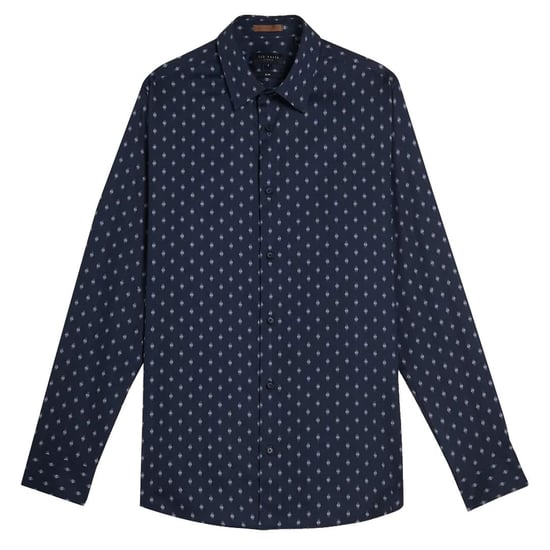 Ted Baker Area Mens Navy Geometric Print Shirt